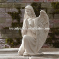 Wholesale life size stone indoor weeping kneeling guardian angel statue